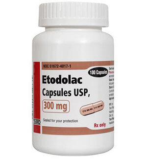 Shop Etodolac (Lodine) 300mg Capsules  x 1's-Online at UK ADHD Drugs Store